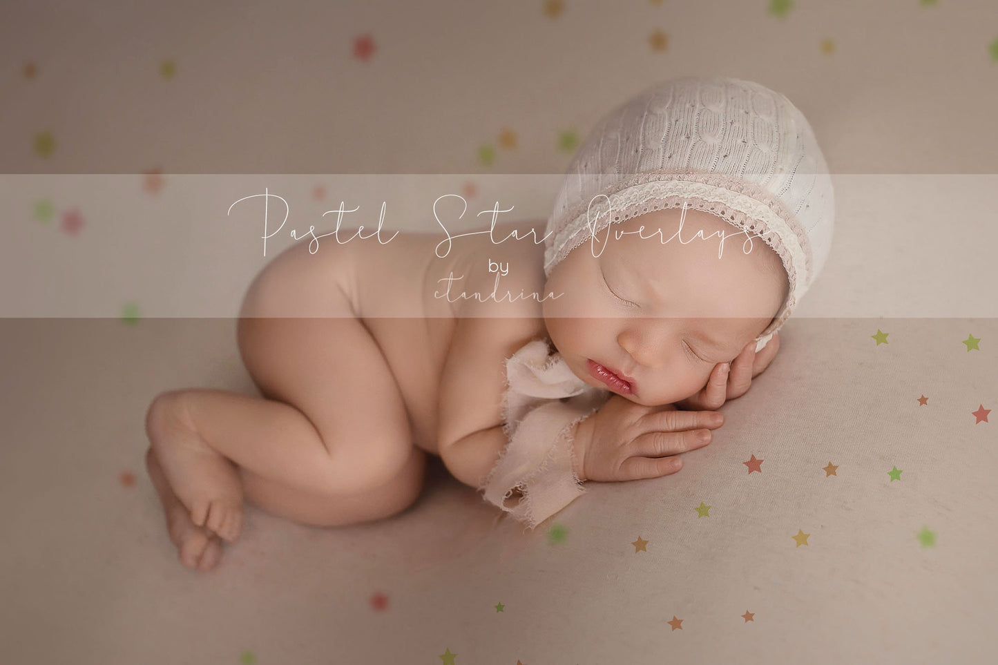 Pastel Rainbow Star Overlays, Star Fabric Overlays, Newborn Photography Overlays, Pastel Rainbow Star Overlays for Photoshop