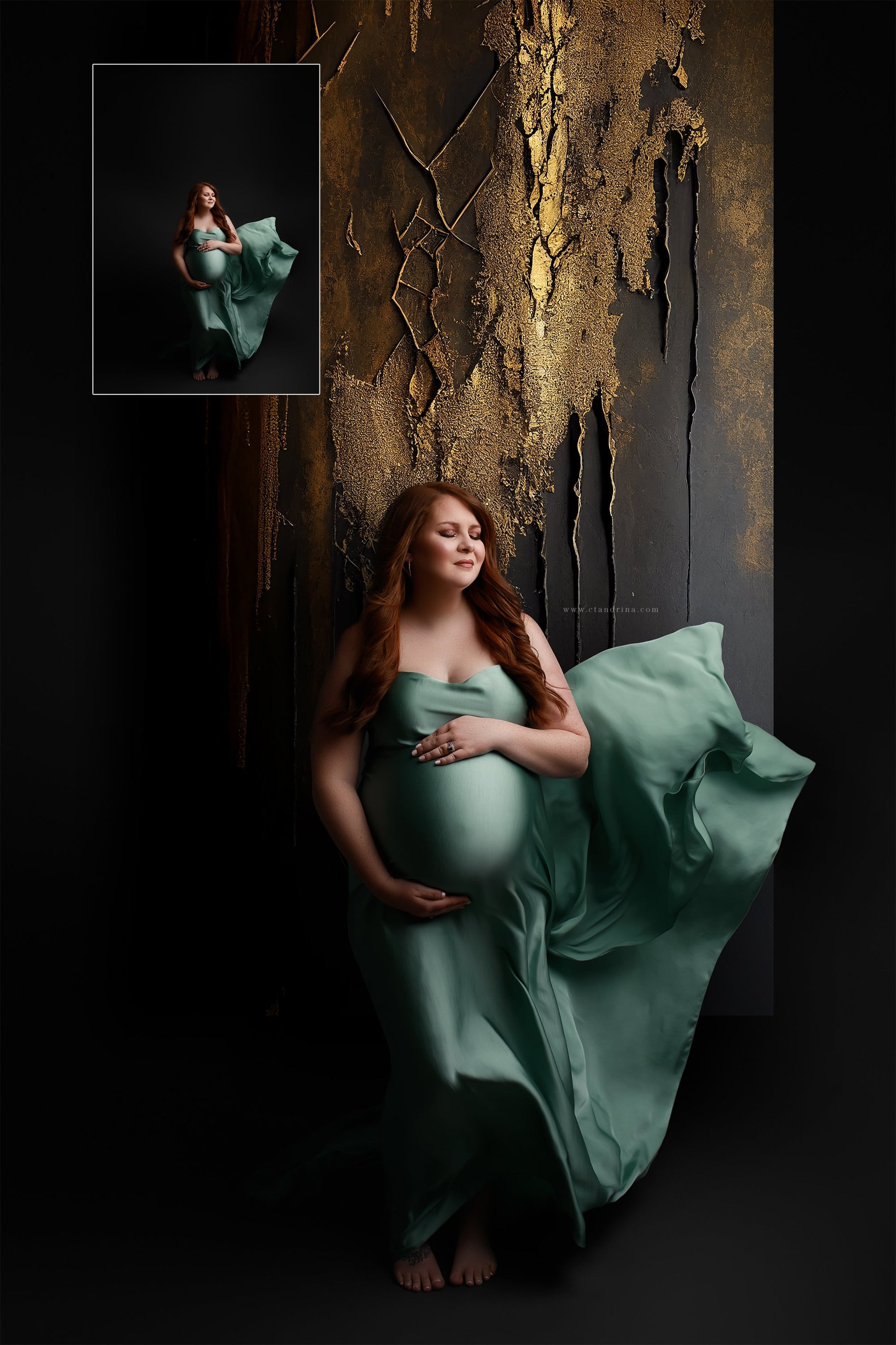 Black and Gold Wall Digital Backdrop Overlays, Skinny Canvas Digital Backdrops, Maternity Digital Backdrops for Photoshop Composites