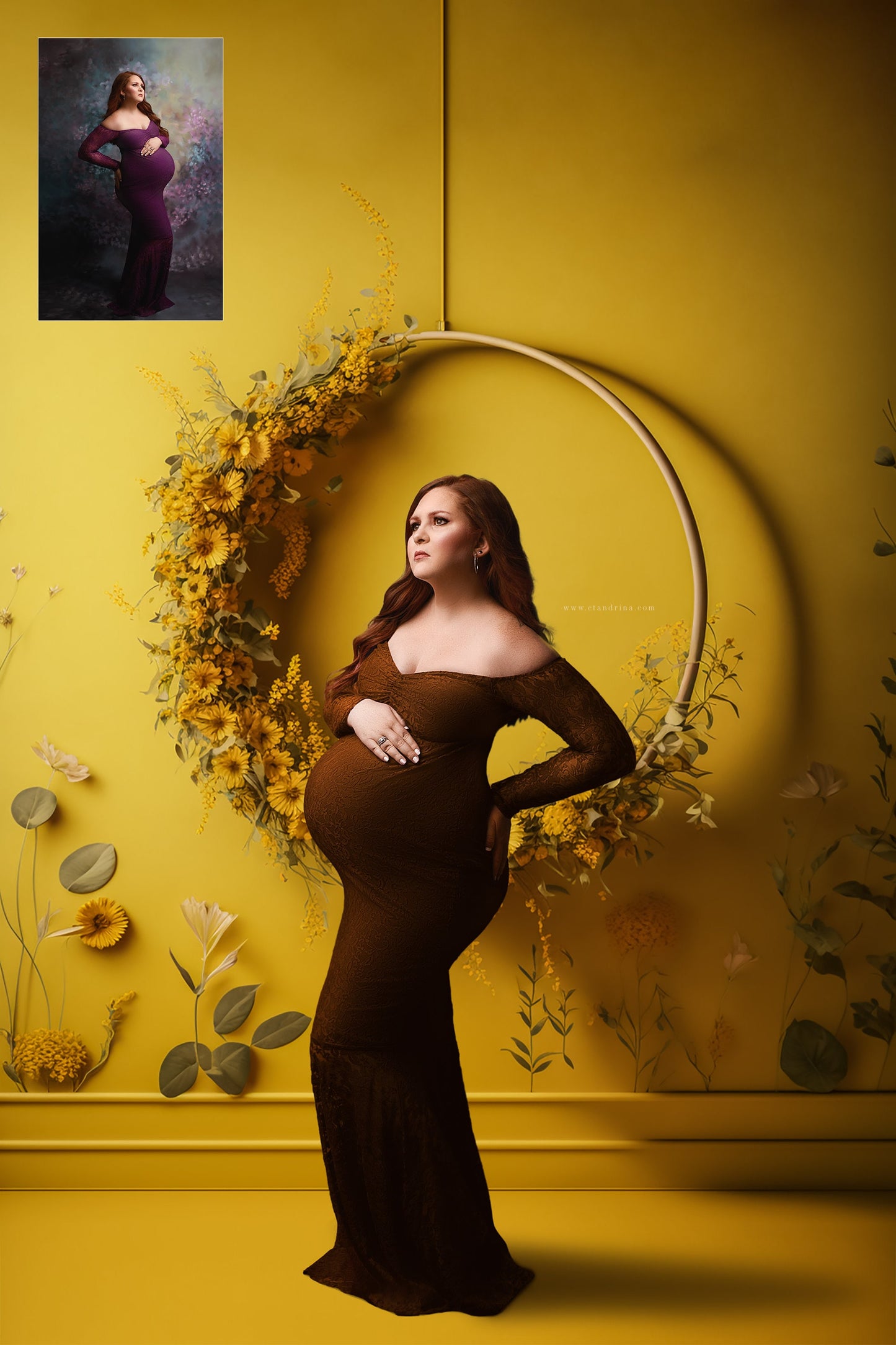 floral ring digital backdrops, maternity digital backdrops, fine art floral ring backdrops, maternity backdrops best sellers, studio digital backdrops, ctandrina, original floral ring backdrops, spring floral backdrops, best floral hoop backdrops