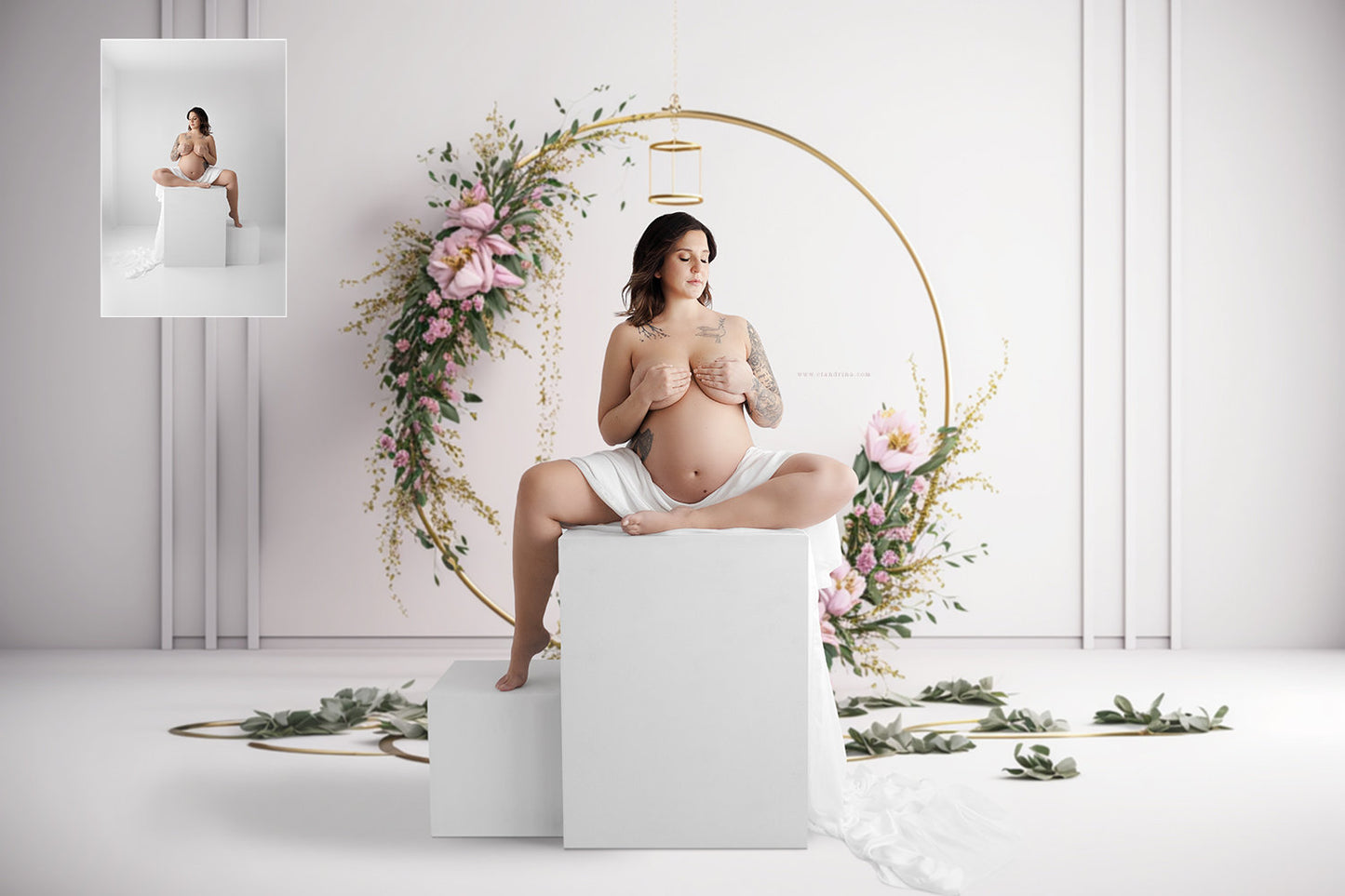 maternity digital backdrops, fine art floral ring backdrops, maternity backdrops best sellers, studio digital backdrops, ctandrina, original floral ring backdrops, spring floral backdrops, valentine floral hoop backdrops