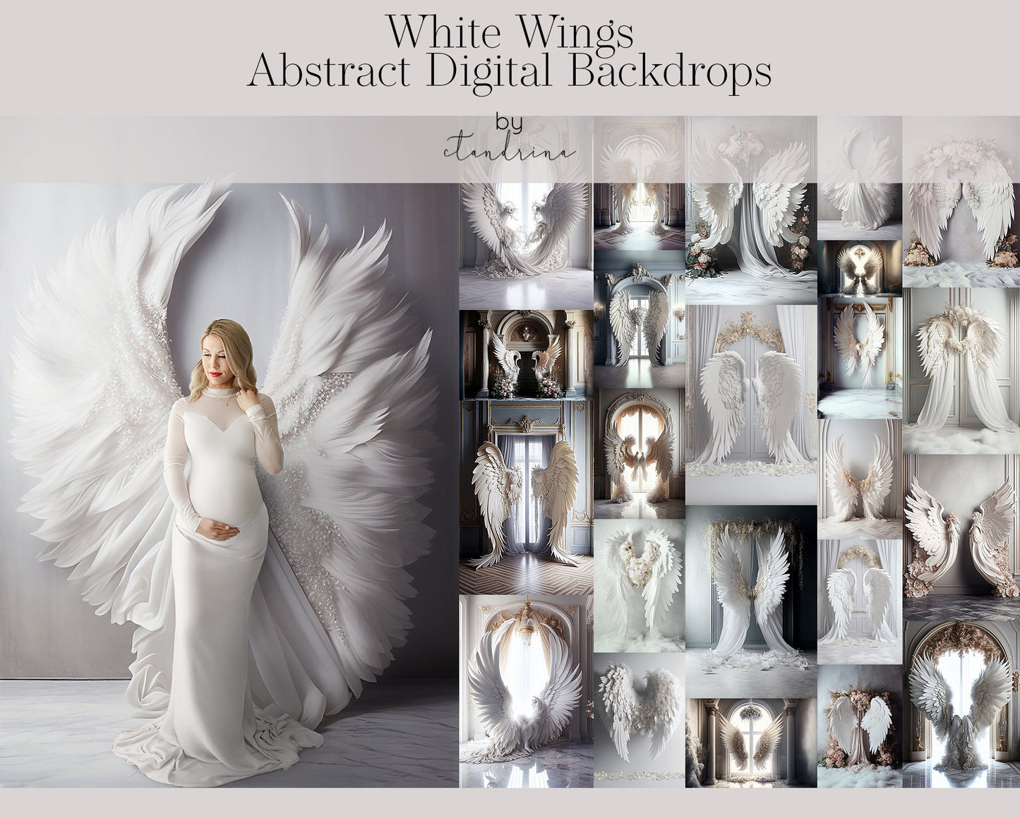 maternity digital backdrops, maternity backdrop overlays, fine art angel wing backdrops, maternity backdrops best sellers, studio digital backdrops, ctandrina, maternity wing backdrops, angel wing digital backdrops, white angel wing backdrops