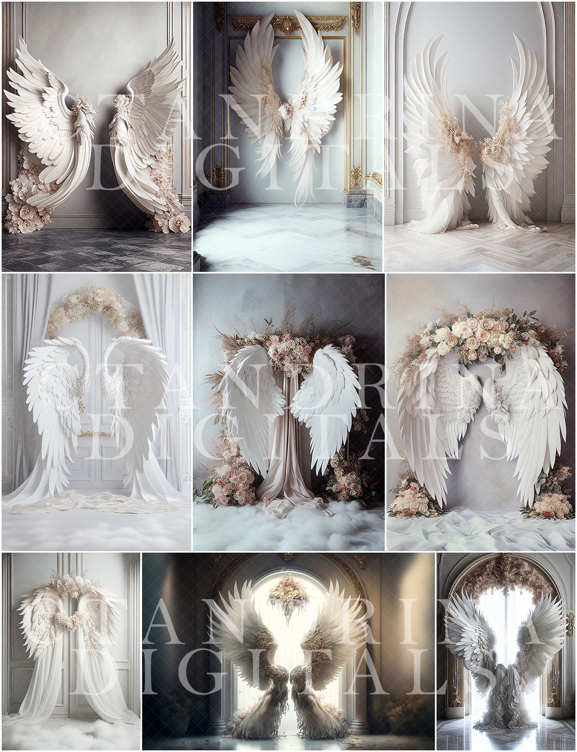 maternity digital backdrops, maternity backdrop overlays, fine art angel wing backdrops, maternity backdrops best sellers, studio digital backdrops, ctandrina, maternity wing backdrops, angel wing digital backdrops, white angel wing backdrops