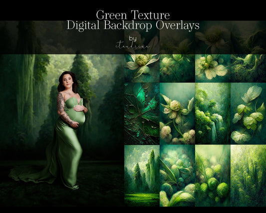 ctandrina digitals, green floral texture overlays, fine art overlays, fine art texture overlays, fine art backdrops, maternity backdrops, maternity overlays, maternity sweeps, fine art photography, photoshop overlays, digital backdrop overlays