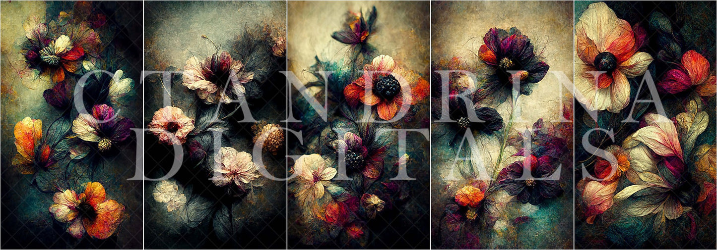 ctandrina digitals, multi-color floral texture overlays, fine art overlays, fine art texture overlays, fine art backdrops, maternity backdrops, maternity overlays, maternity sweeps, fine art photography, photoshop overlays, digital backdrop overlays