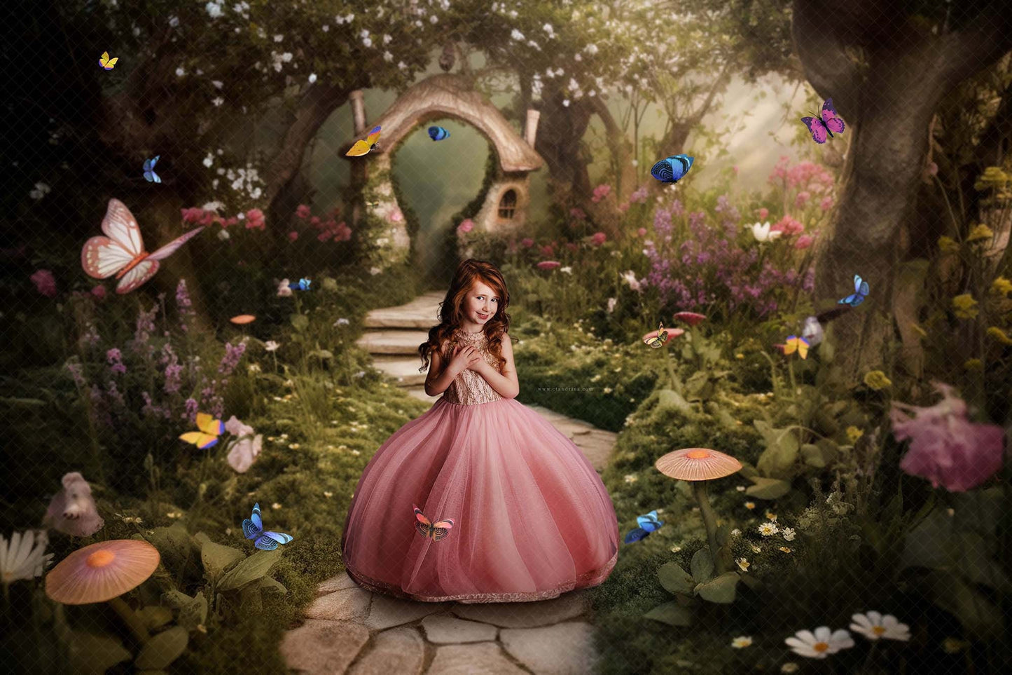 Magical Fairy Garden Digital Backdrops, Fantasy Digital Backgrounds, Fairy Digital Backdrops for Photoshop Composites, Dreamy Backdrops