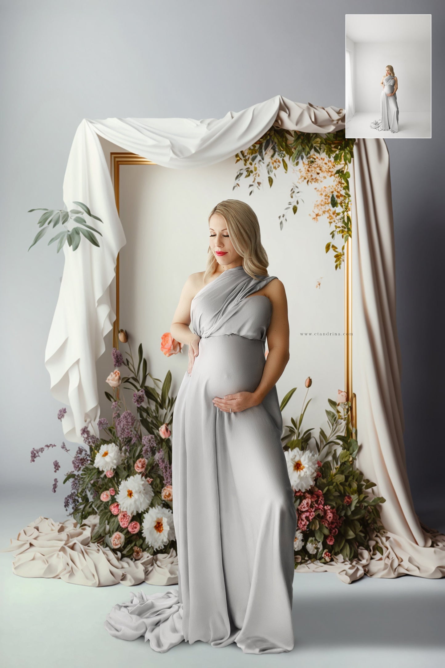 Spring Floral Digital Backdrops, Abstract Spring Digital Backdrop Overlays, Maternity Backdrop Overlays, Maternity Backdrops for Photoshop