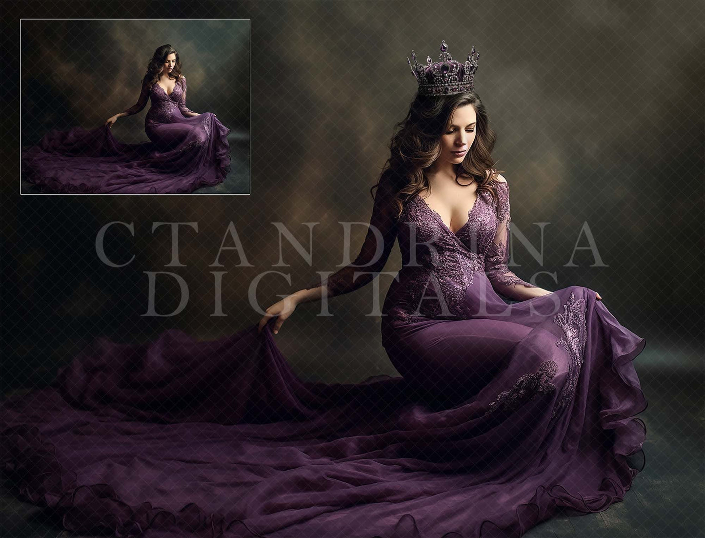 Metal Crown Overlays, Maternity Crown Digital Overlays, Crown Overlays for Photoshop, Digital Luxury Crowns for Portrait Photography