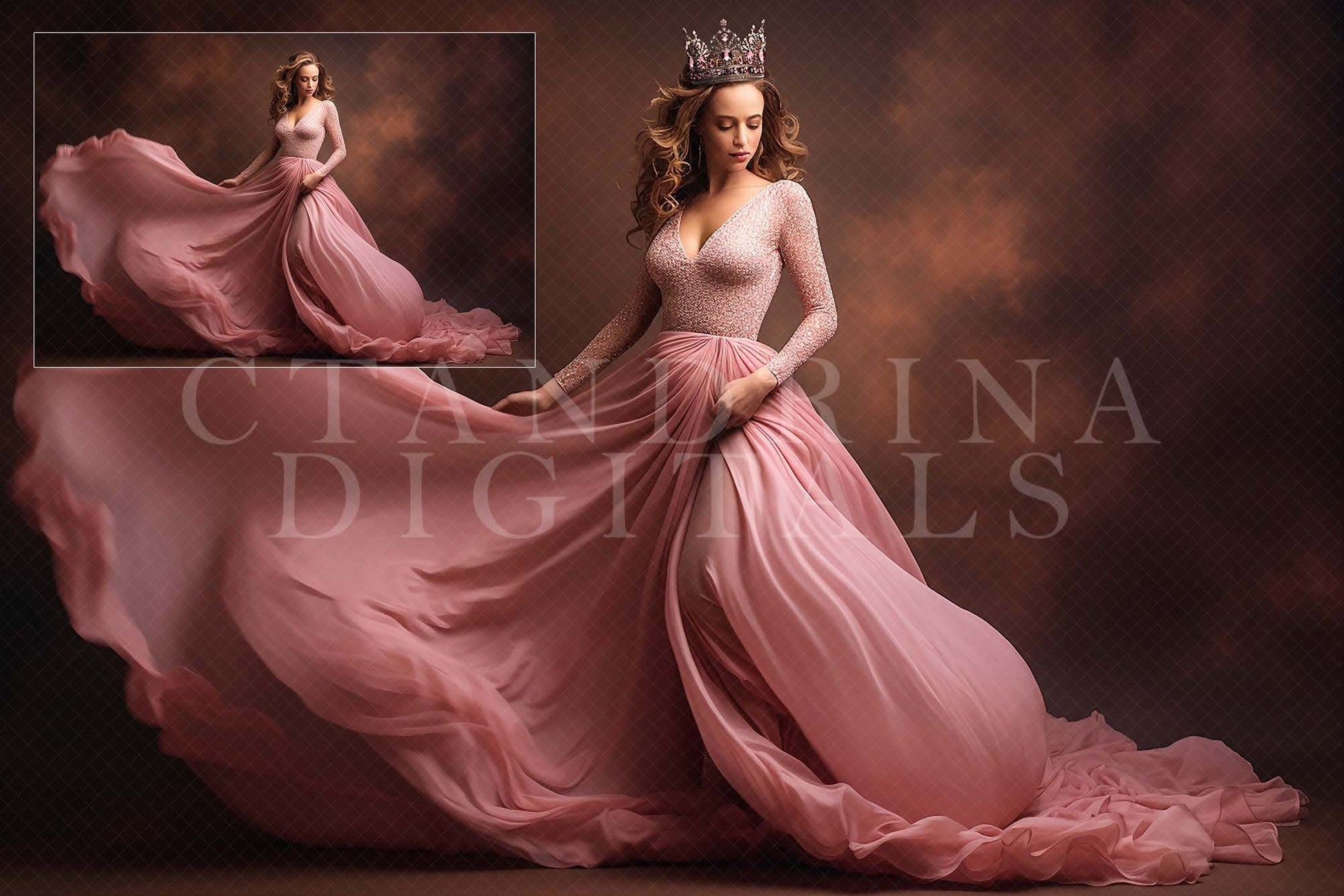 Metal Crown Overlays, Maternity Crown Digital Overlays, Crown Overlays for Photoshop, Digital Luxury Crowns for Portrait Photography