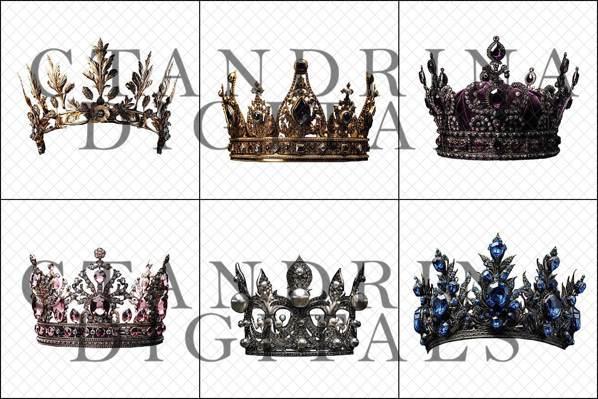 Metal Crown Overlays, Maternity Crown Digital Overlays, Crown Overlays for Photoshop, Digital Luxury Crowns for Portrait Photography