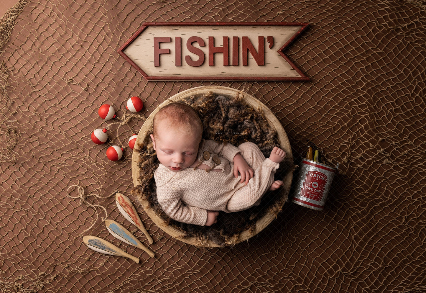 Fishing Newborn Digital Backdrop, Gone Fishin' Baby Backdrop, Father's Day Newborn Backdrop for Photoshop, Fishing Digital Backdrop