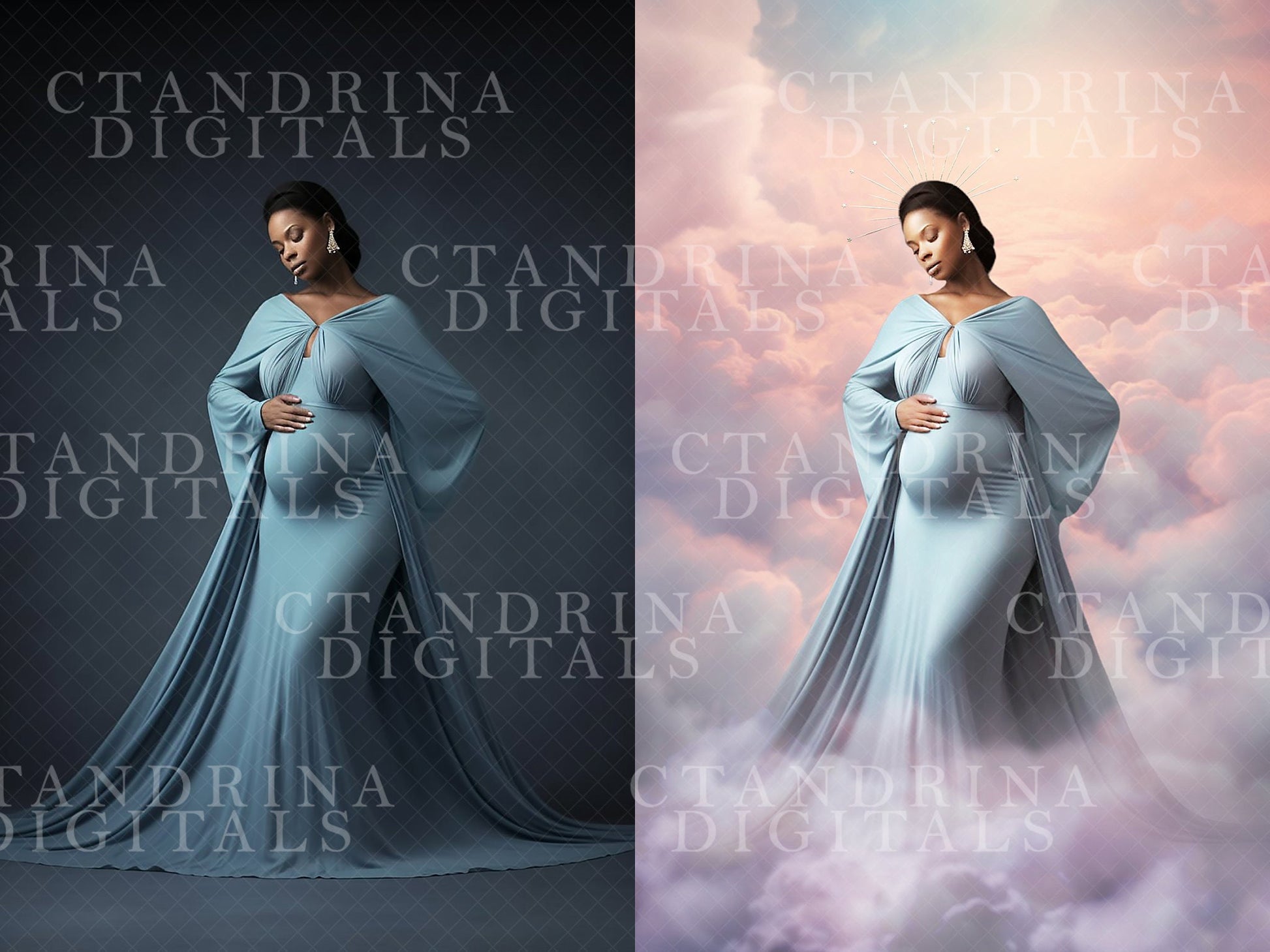 ctandrina digitals, cloud backdrop overlays, sky backdrop overlays, dreamy backdrop overlays, angelic cloud overlays, best backdrop overlays, best photoshop overlays, maternity overlays, maternity backdrops, maternity background, fine art maternity