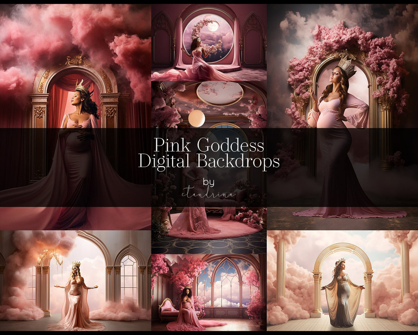 pink goddess backdrops, pink maternity backdrops, goddess digital backdrops, maternity digital backdrops, maternity overlays, ai backdrops, cloud backdrops, angelic backdrops, photoshop editing, composite editing, digital backdrop edit