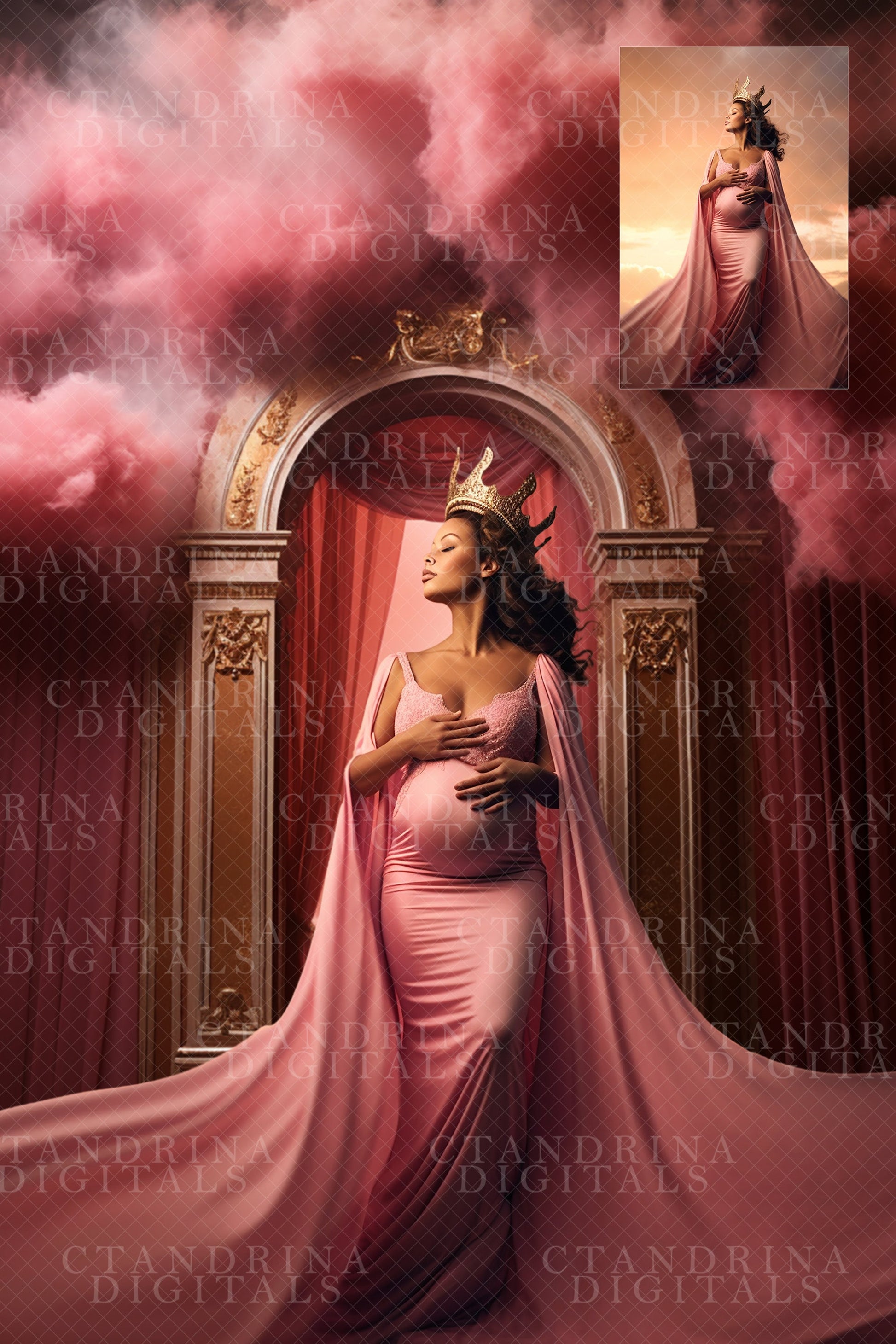 pink goddess backdrops, pink maternity backdrops, goddess digital backdrops, maternity digital backdrops, maternity overlays, ai backdrops, cloud backdrops, angelic backdrops, photoshop editing, composite editing, digital backdrop edit