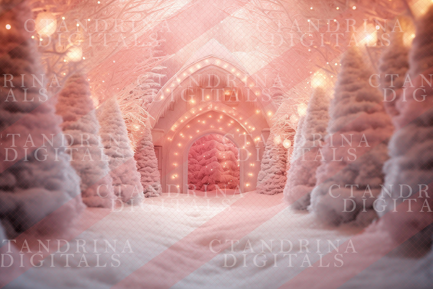 christmas digital backdrops, pink snowy digital backdrops, painterly digital backdrops, dreamy digital backdrops, best sellers, ctandrina digitals, holiday digital backdrops, photoshop backdrops