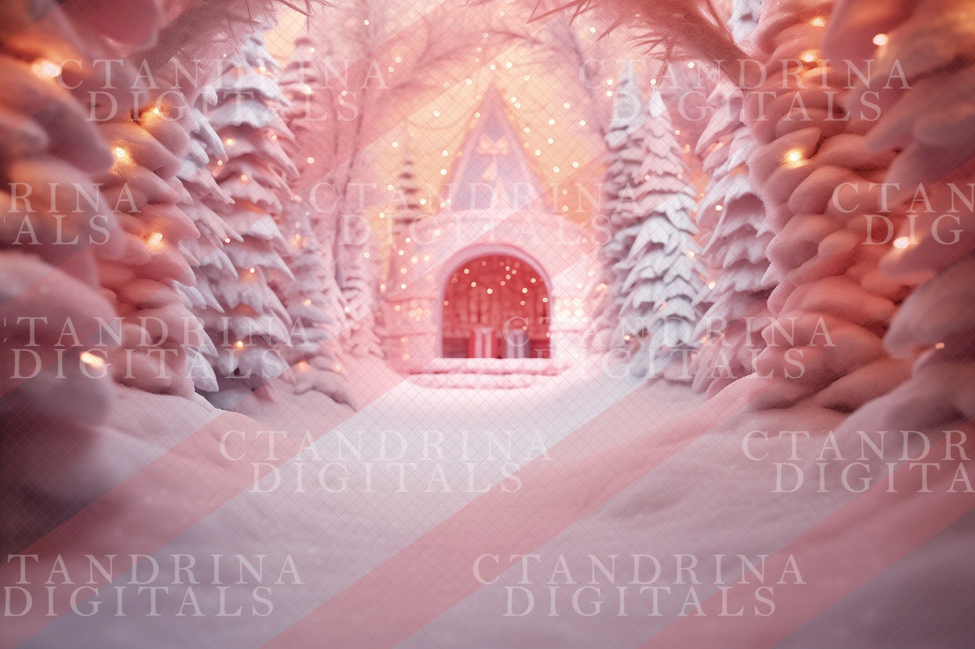 christmas digital backdrops, pink snowy digital backdrops, painterly digital backdrops, dreamy digital backdrops, best sellers, ctandrina digitals, holiday digital backdrops, photoshop backdrops