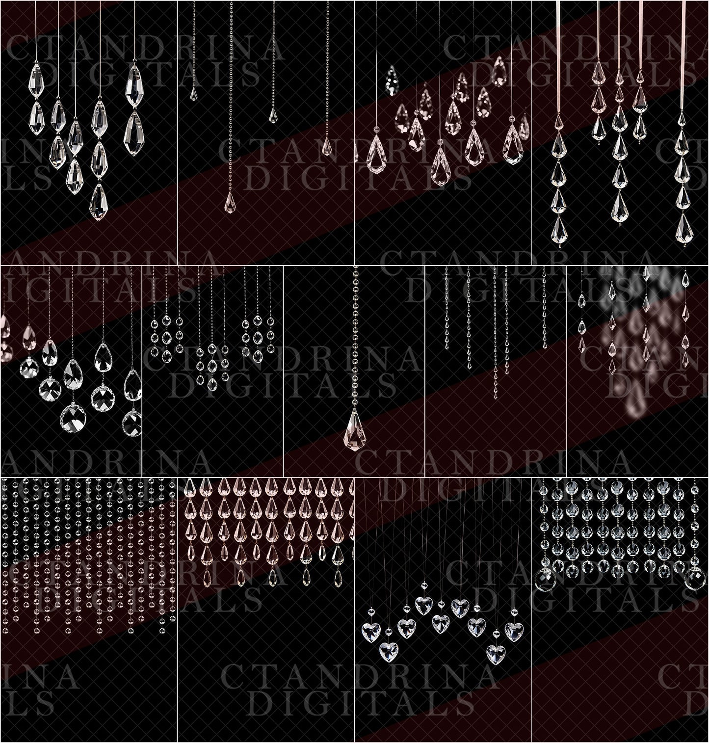 Hanging Crystal Digital Backdrop Overlays, Jewel Curtain Overlays, Maternity Backdrop Overlays, Portrait Overlays, Sparkle Photoshop Brush, best digital backdrops, best maternity digital backdrops, best maternity backdrop overlays, photoshop overlay