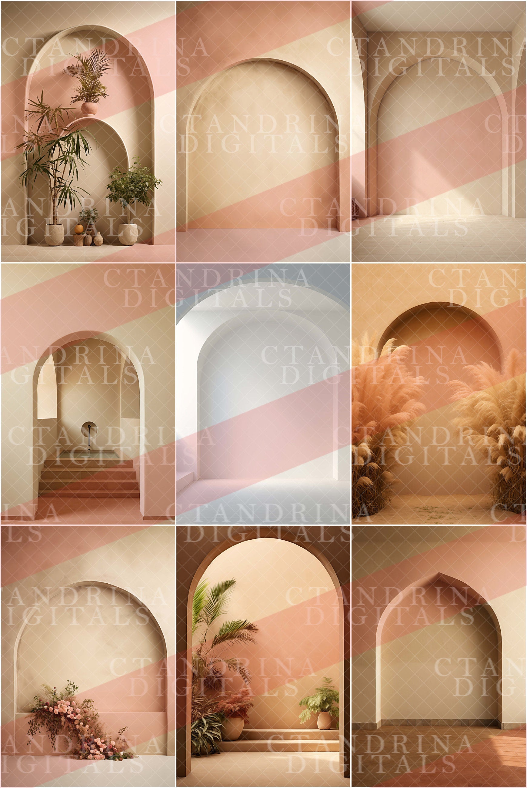 arch digital backdrops, wall arch backdrops, maternity digital backdrops, maternity backdrop overlays, best seller, ctandrina digitals, boho backdrops, boho digital backdrops, arch rooms, arch wall rooms, arched wall digital backdrops for photoshop