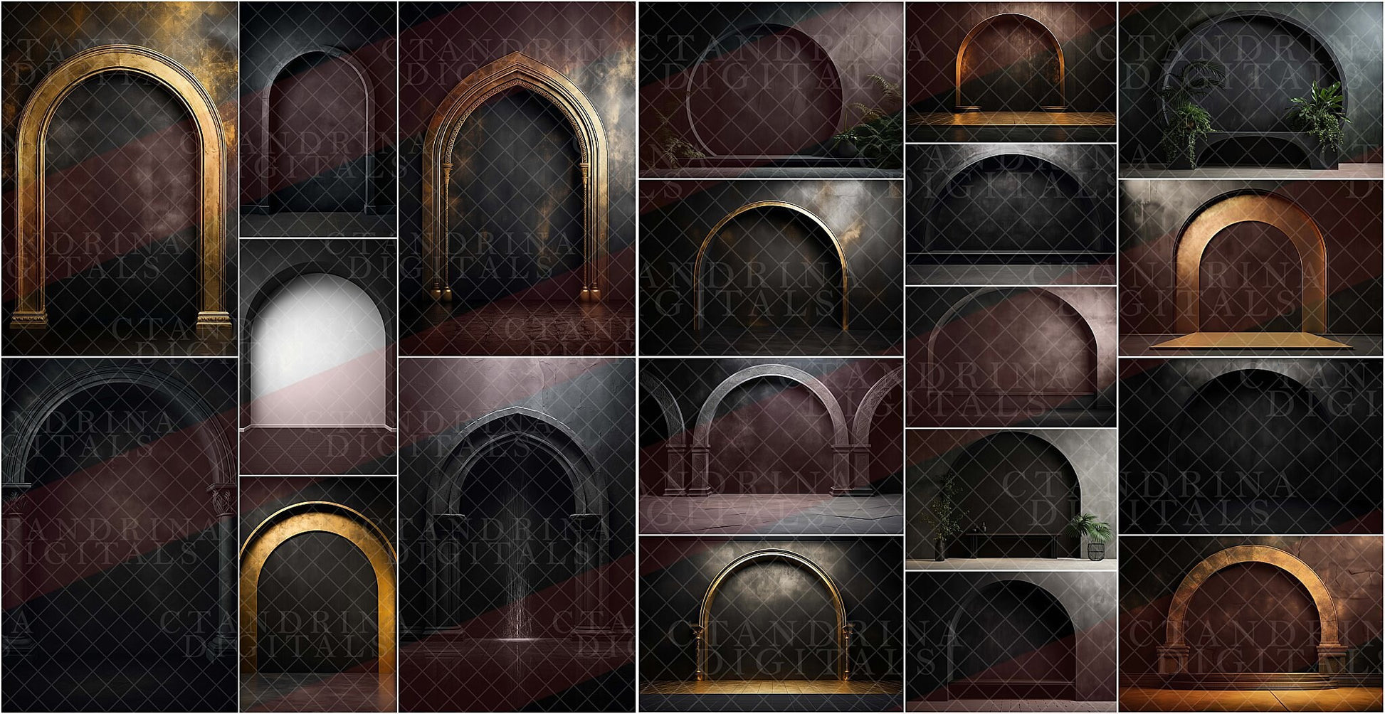 arch backdrops, arch overlays, maternity digital backdrops, maternity backdrop overlays, backdrop overlays, photoshop overlays, digital backdrop bundle, mega pack, best seller, ctandrina digitals, best digital backdrops, best backdrop overlays