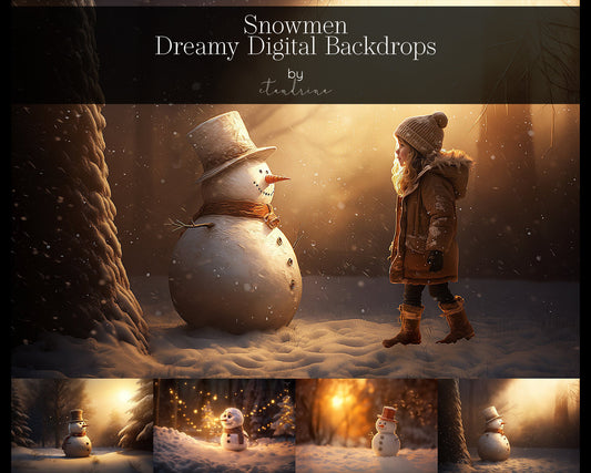 ctandrina digitals, best sellers, best digital backdrops, best overlays, christmas digital backdrops, dreamy backdrops, painterly backdrops, fine art backdrops, fun backdrops, snowman backdrops, snowmen backdrops, frosty digital backdrop, snowman