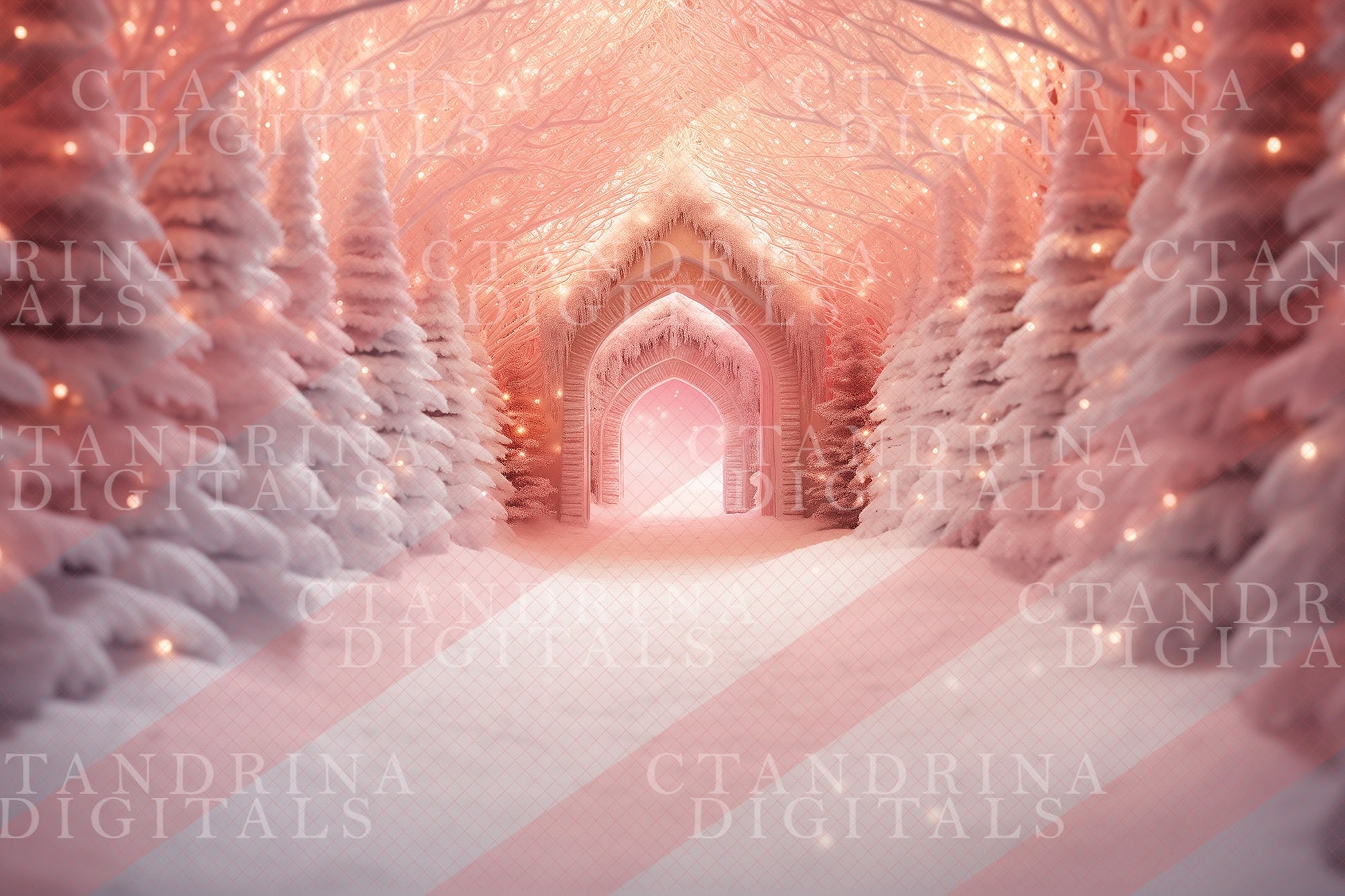 christmas digital backdrops, pink snowy digital backdrops, painterly digital backdrops, dreamy digital backdrops, best sellers, ctandrina digitals, holiday digital backdrops, photoshop backdrops